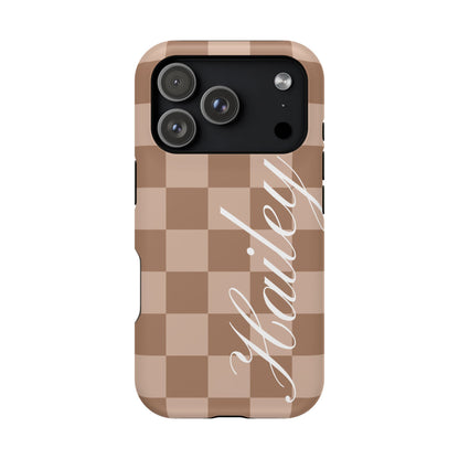 Custom Toffee Checkered iPhone Case