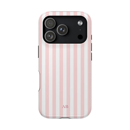 Custom Initials Pink Beau iPhone Case