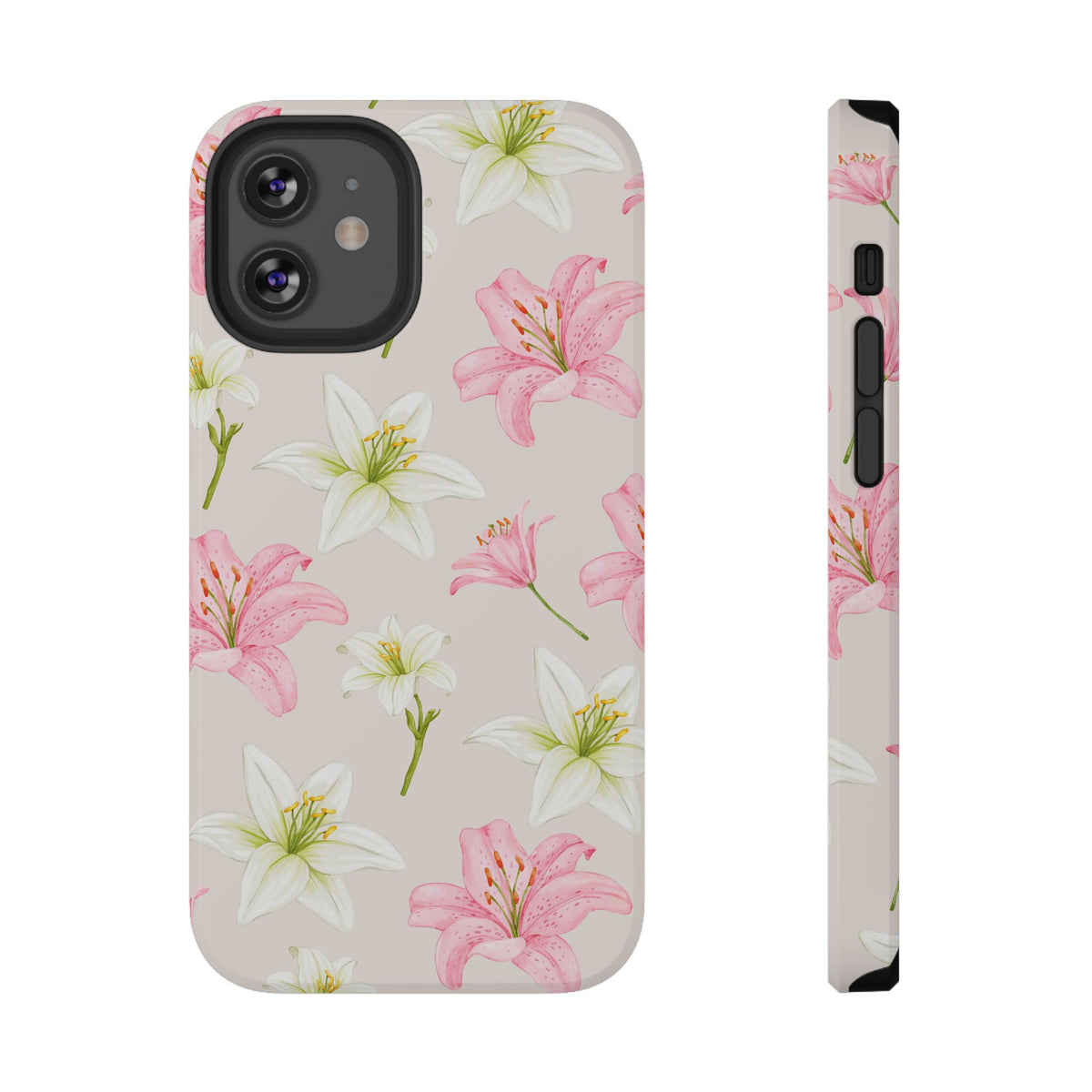Beige Tiger Lily iPhone Case from Stella Cases
