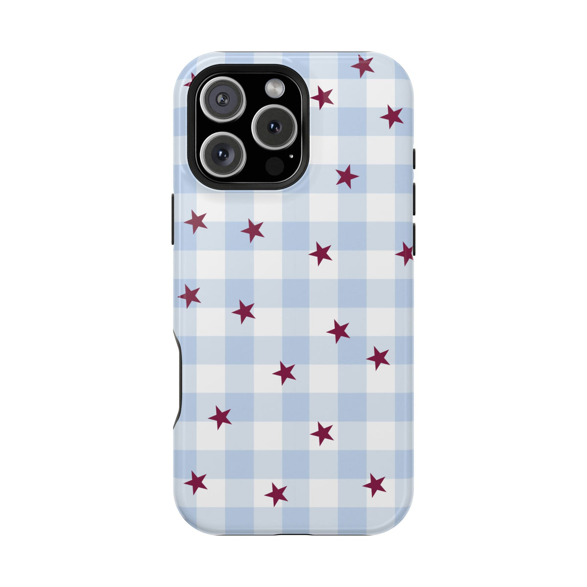 Mulberry Gingham iPhone Case