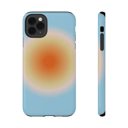 Orange & Blue Aura iPhone Case