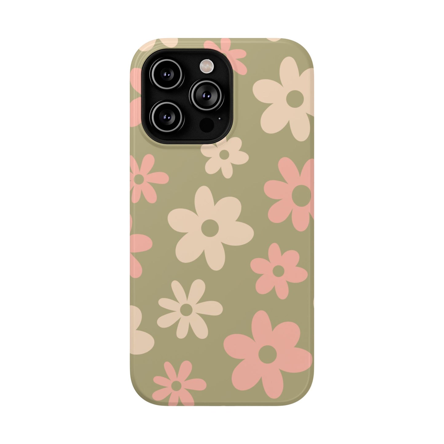 Green Flower Power iPhone Case