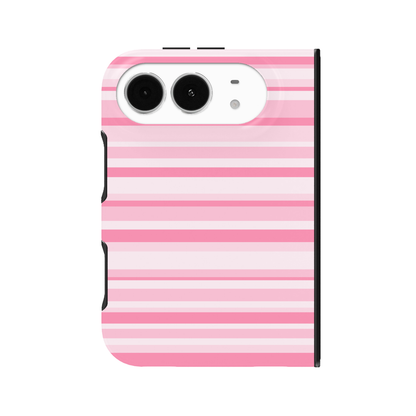 Pink Candy Stripes iPhone Case