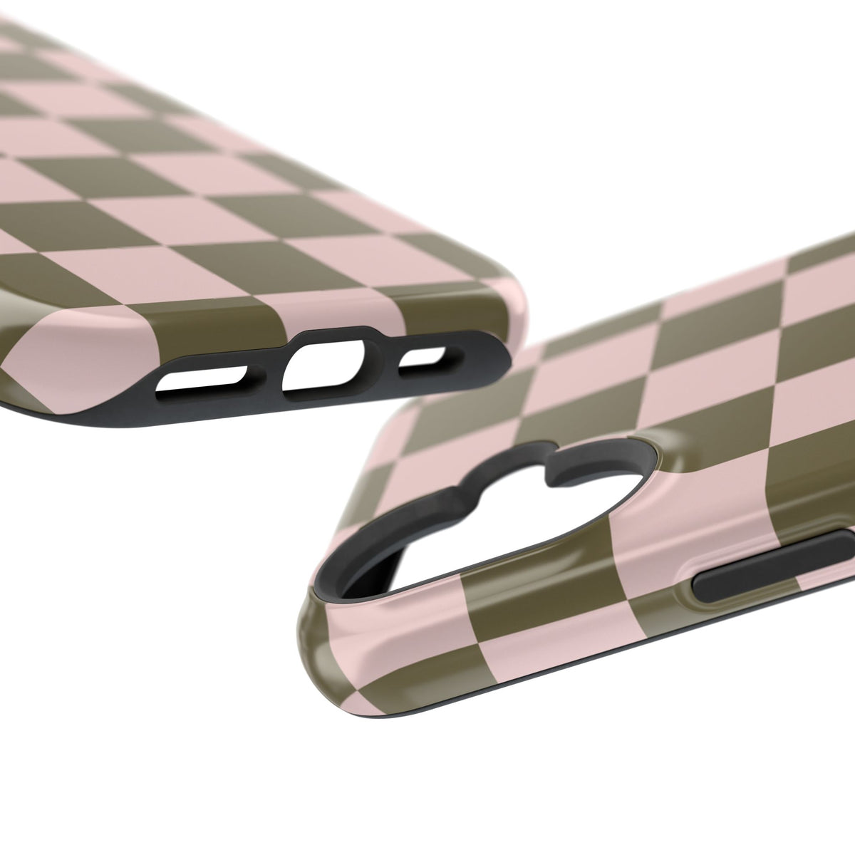 Pink Pistachio Checkered iPhone Case