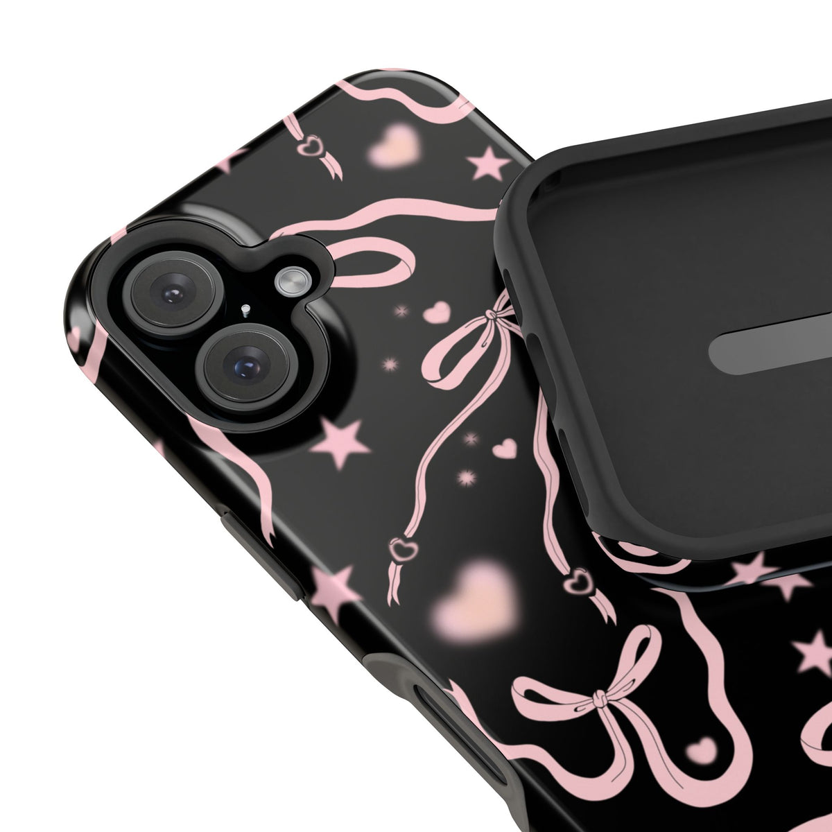 Black Cosmic Bows iPhone Case from Stella Cases