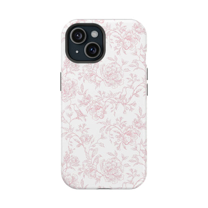 French Rosy Toile iPhone Case