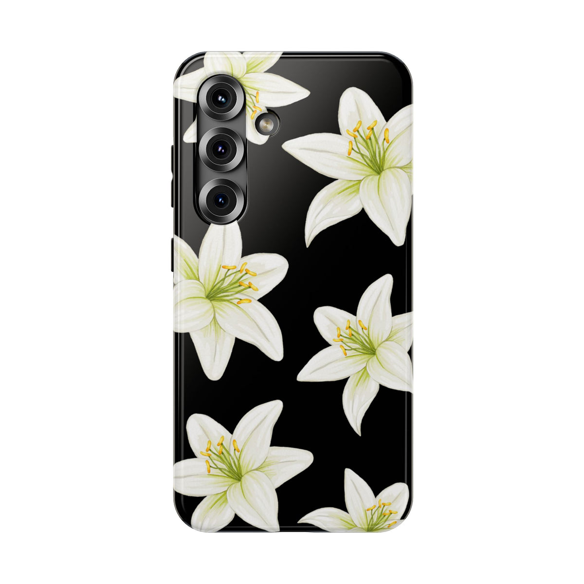 Black Tiger Lily Samsung Case
