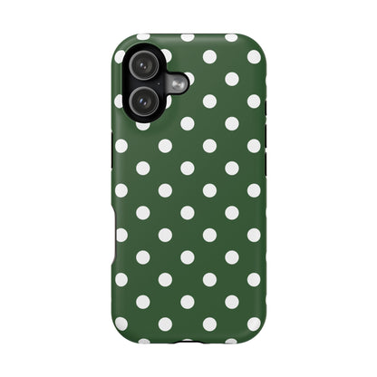 Green Polka Dots iPhone Case