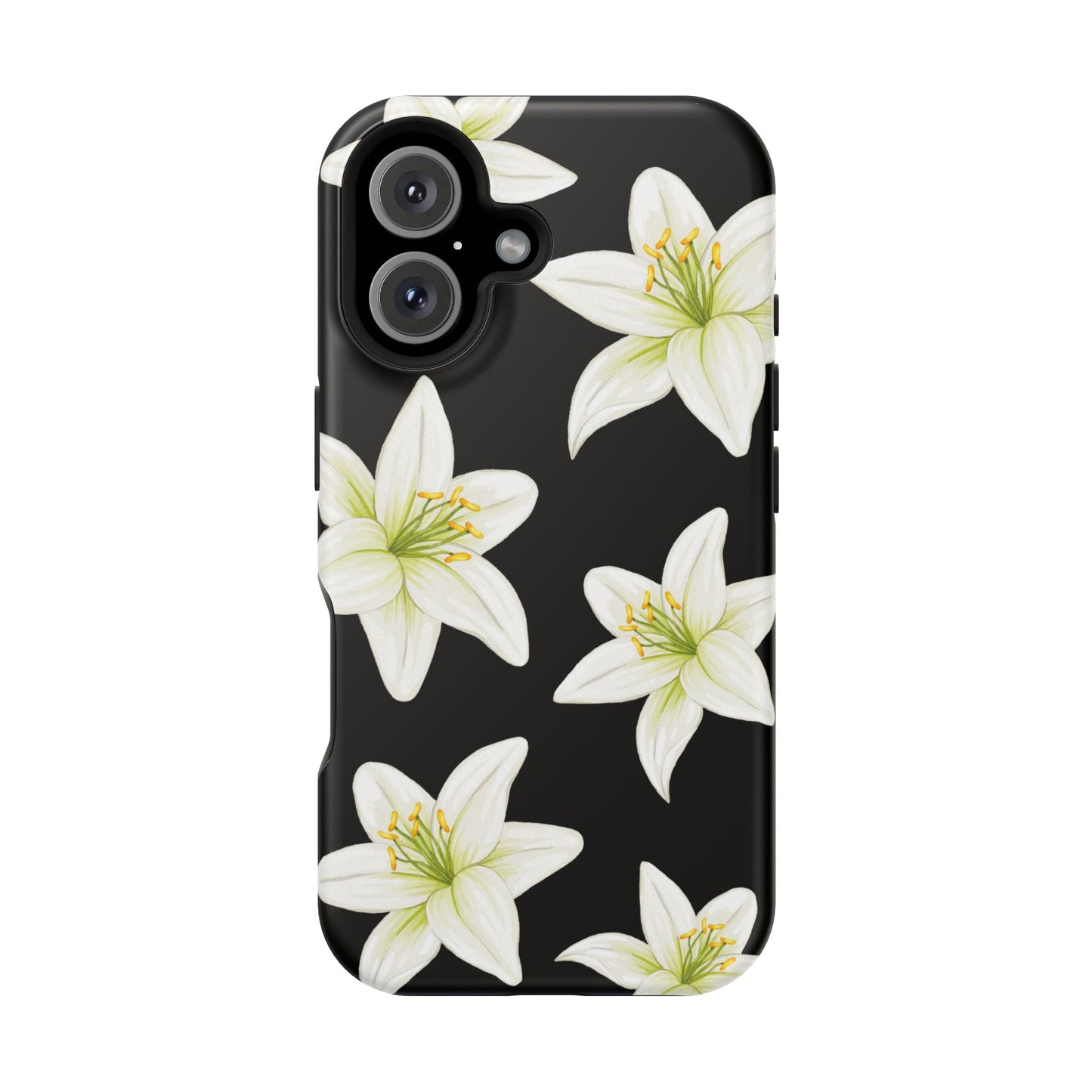 Black Tiger Lily iPhone Case