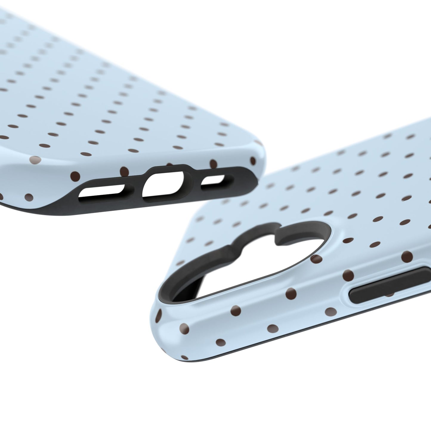 Blueberry Mocha Mini Dots iPhone Case