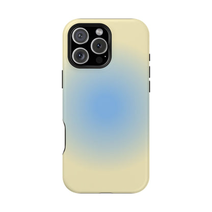 Blue & Yellow Aura iPhone Case