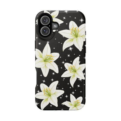 Tiger Lilies & Stars iPhone Case