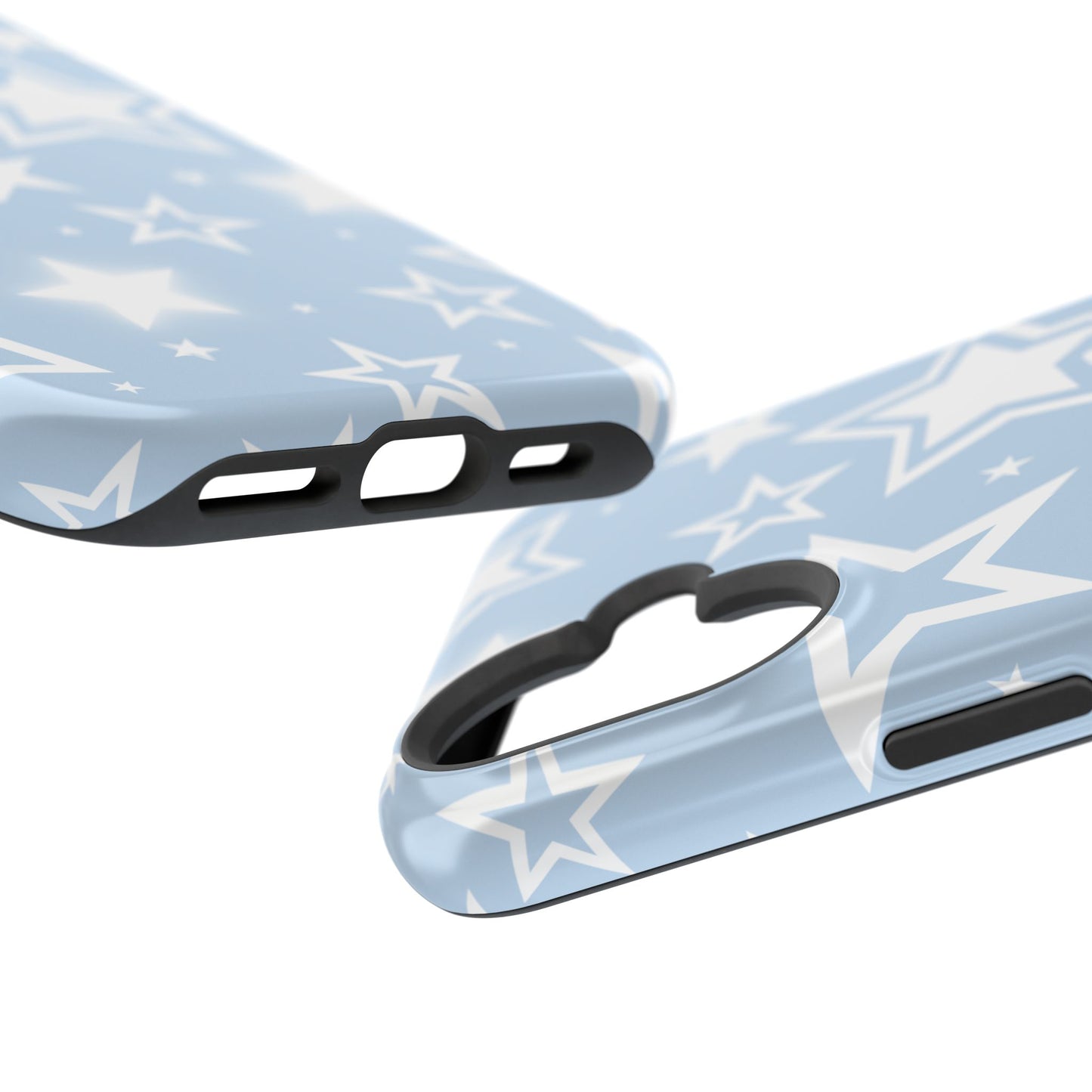 Blue Y2K Stars iPhone Case