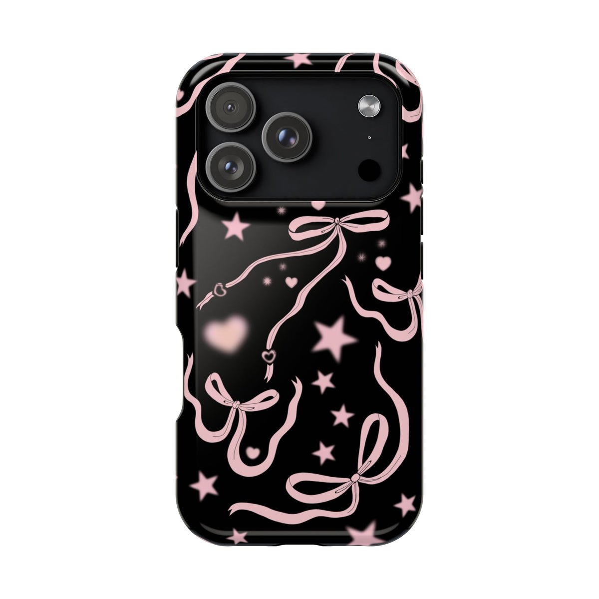 Black Cosmic Bows iPhone Case from Stella Cases