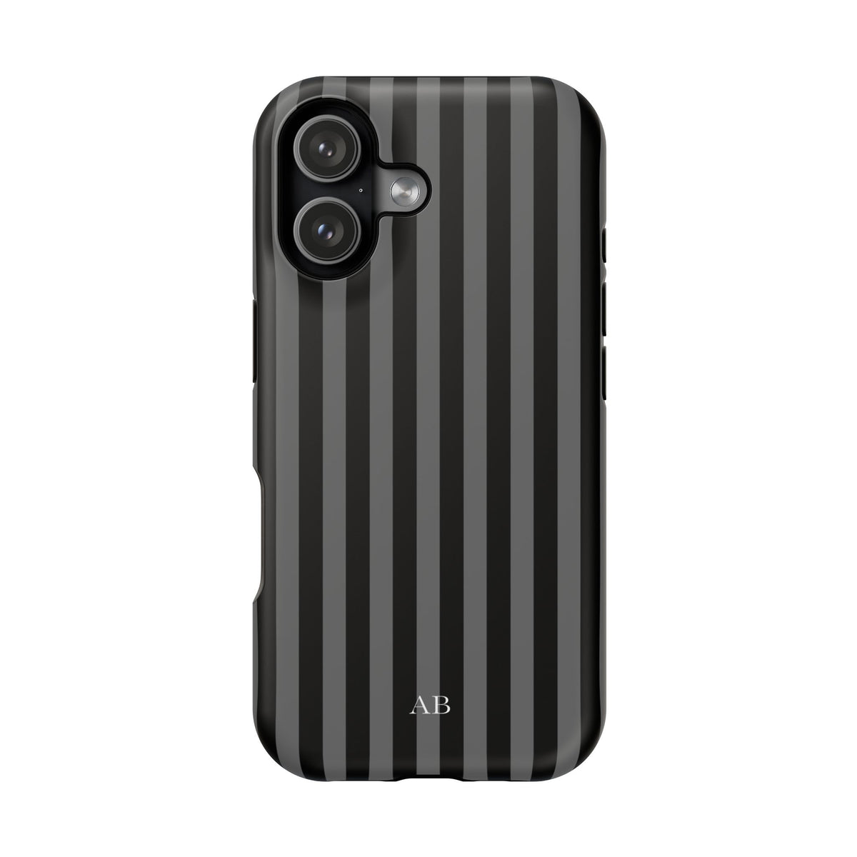 Custom Initials Twilight Stripes iPhone Case