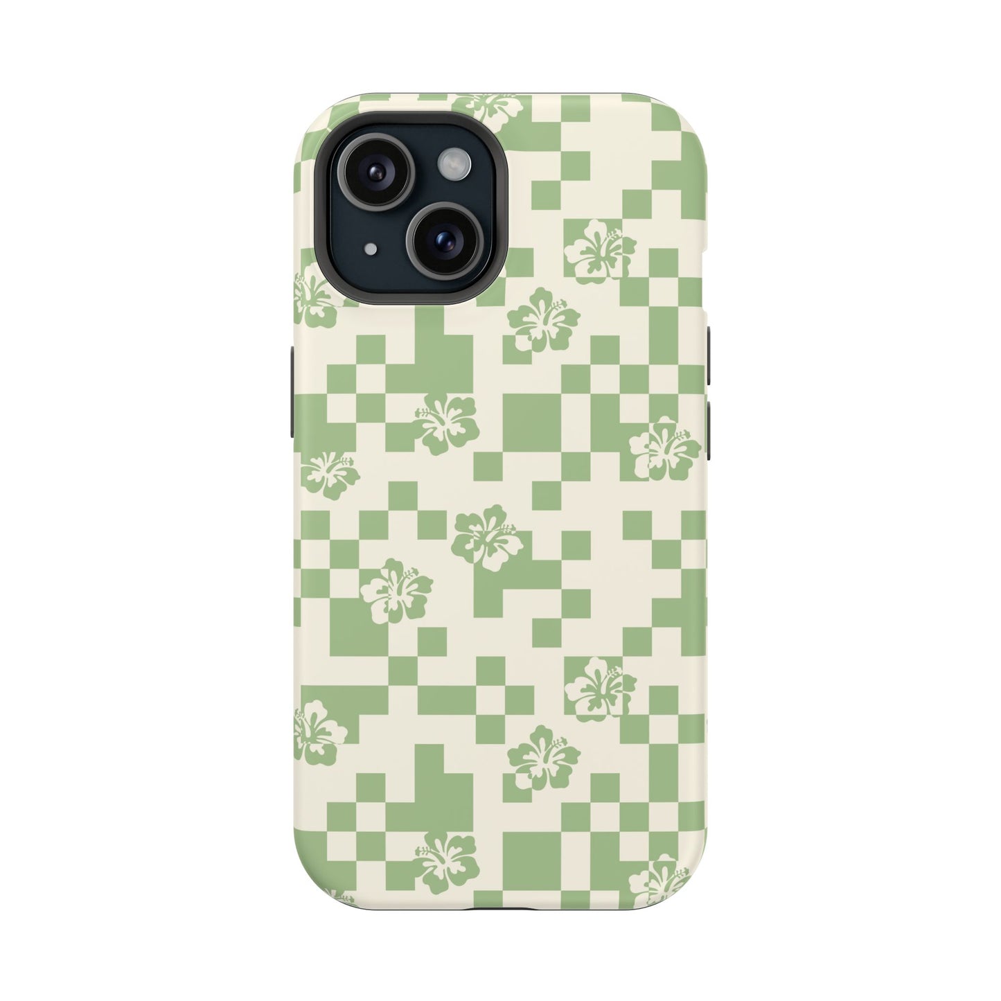 Green Hibiscus iPhone Case