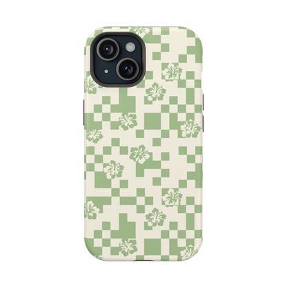 Green Hibiscus iPhone Case