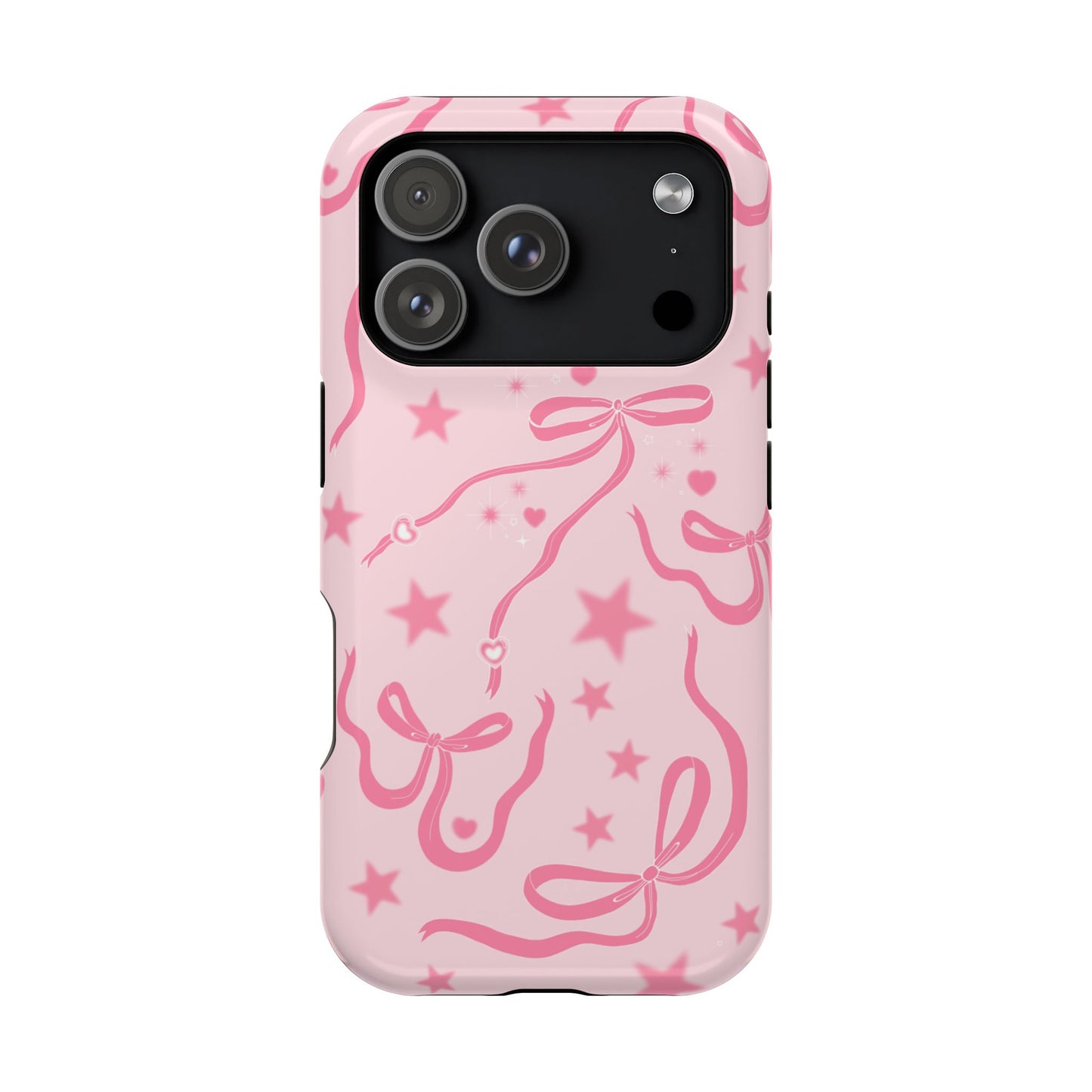 Pink Cosmic Bows iPhone Case