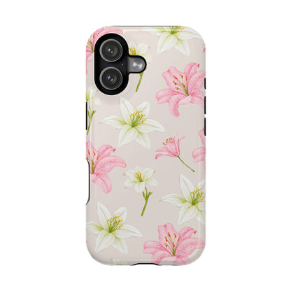 Beige Tiger Lily iPhone Case from Stella Cases