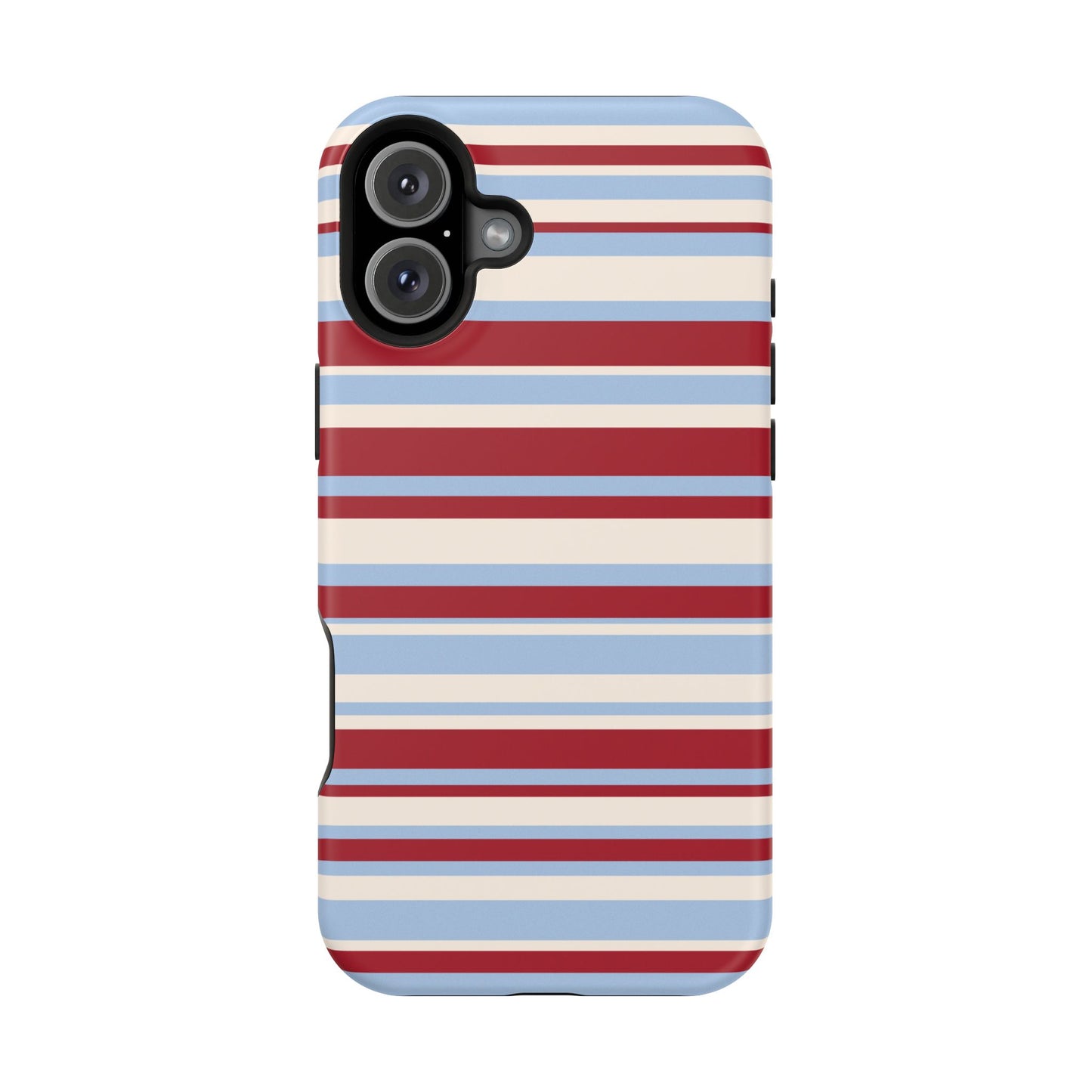 Cherry Soda Stripes iPhone Case