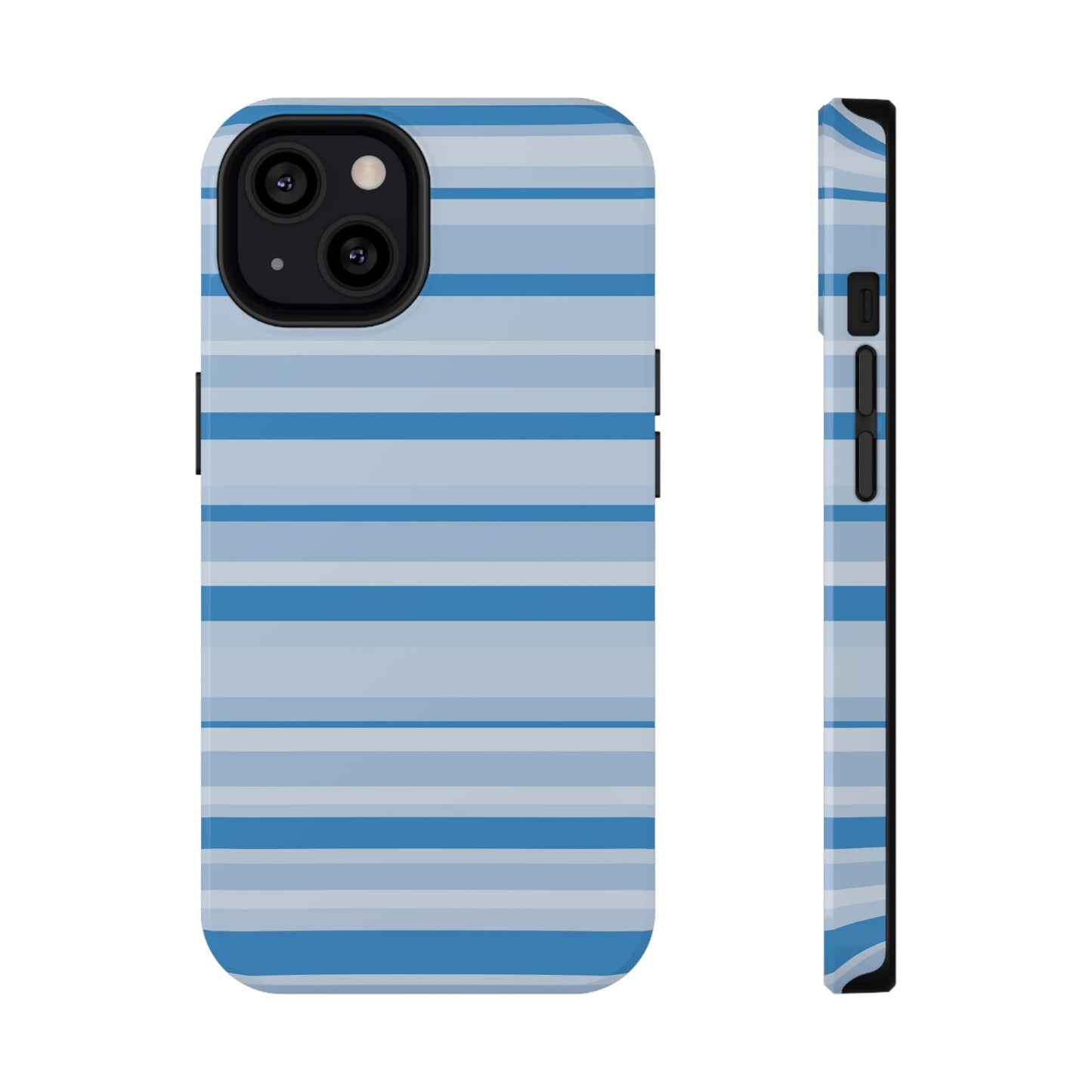 Blue Candy Stripes iPhone Case