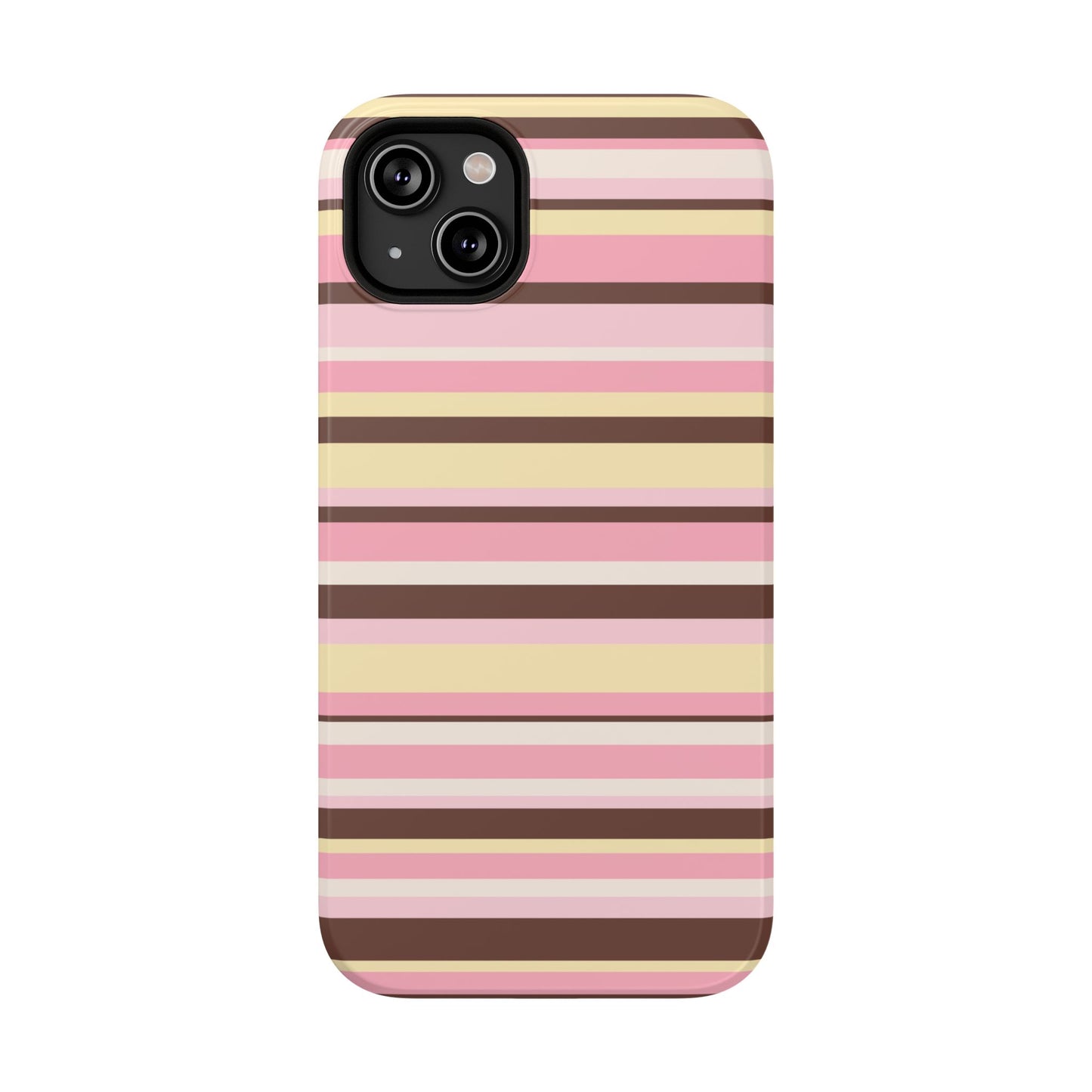 Sunday Latte Stripes iPhone Case