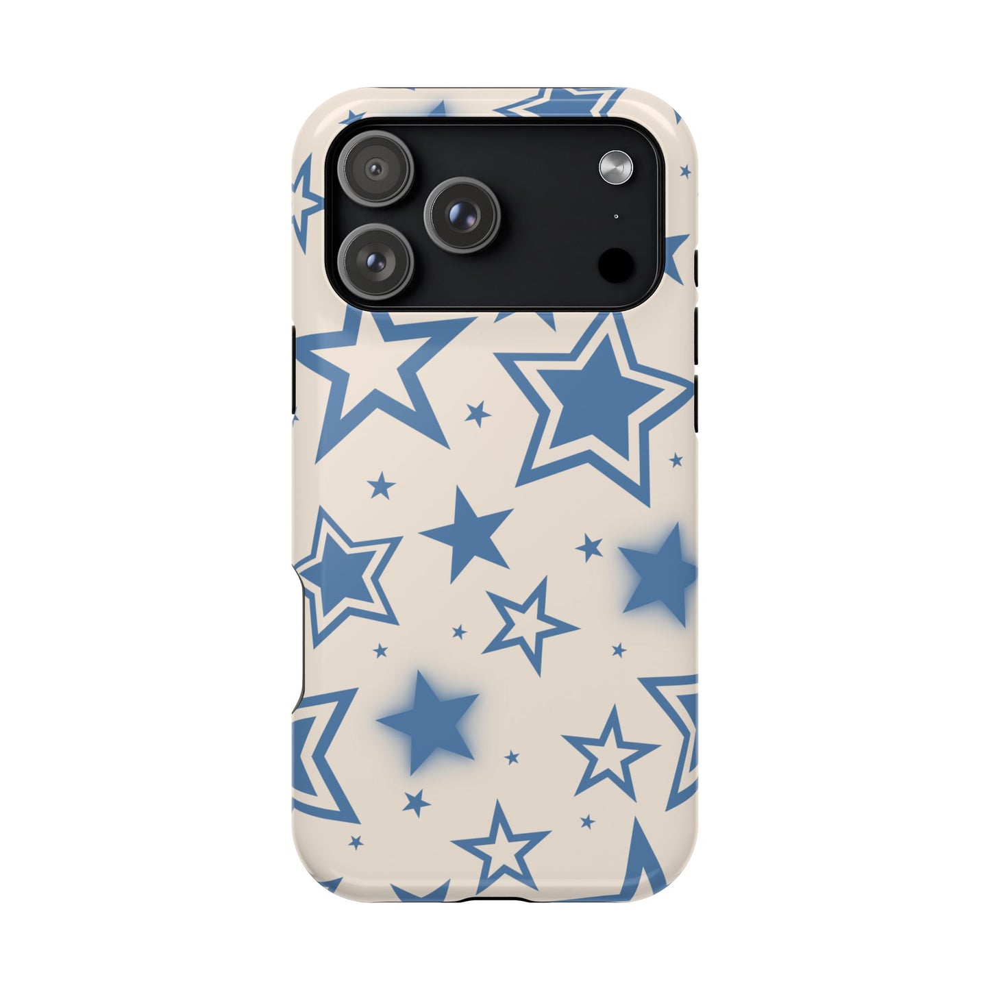 Beige & Blue Stardust iPhone Case