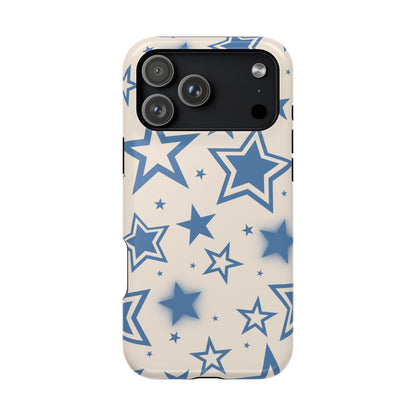 Beige & Blue Stardust iPhone Case