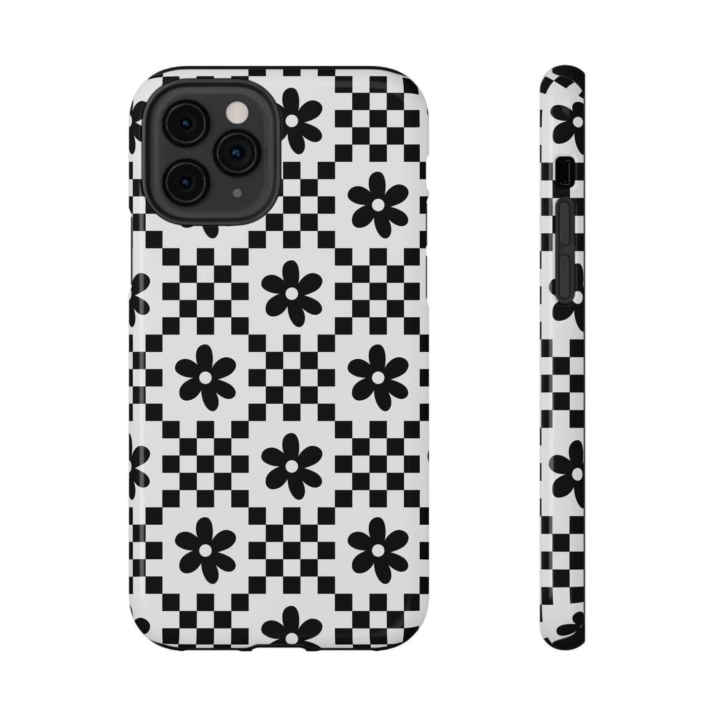Monochrome Daisy iPhone Case