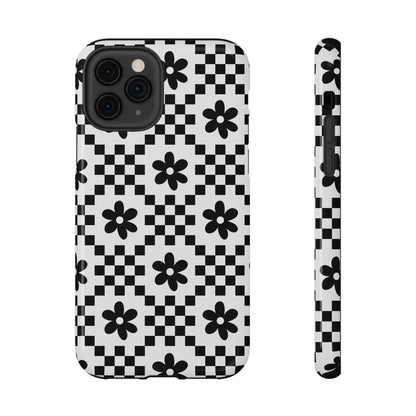Monochrome Daisy iPhone Case