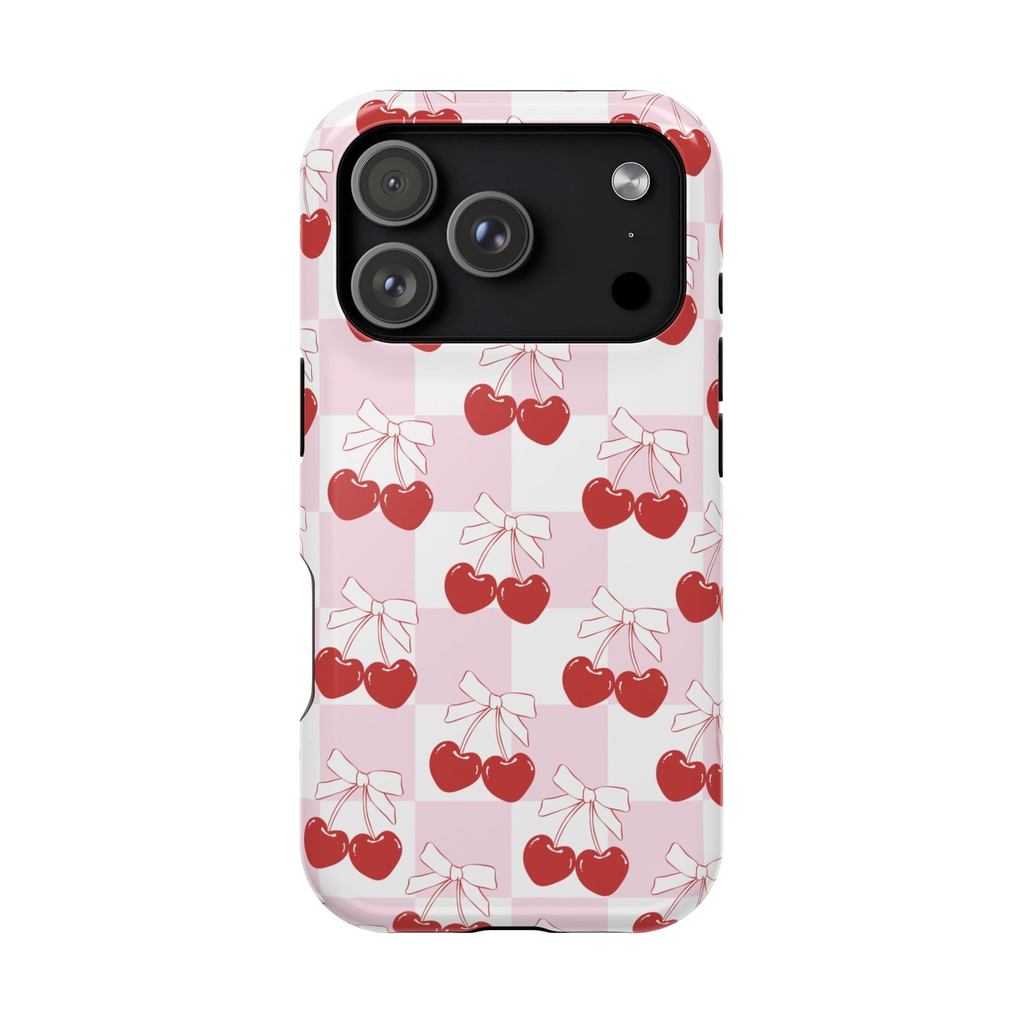 Cherry Bows Coquette iPhone Case