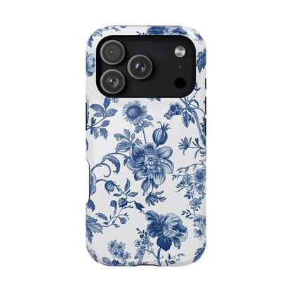 French Navy Toile iPhone Case