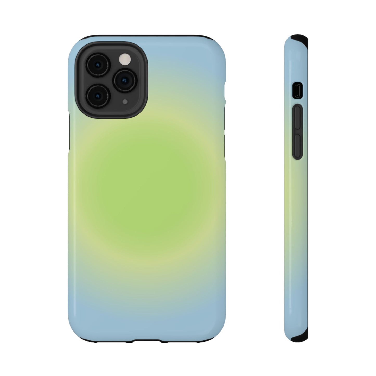 Green & Blue Aura iPhone Case