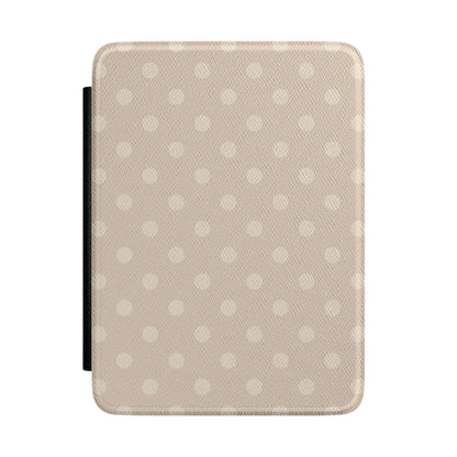 Beige Polka Dots Kindle Case