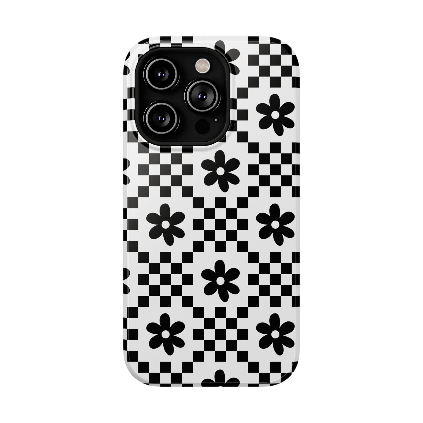 Monochrome Daisy iPhone Case