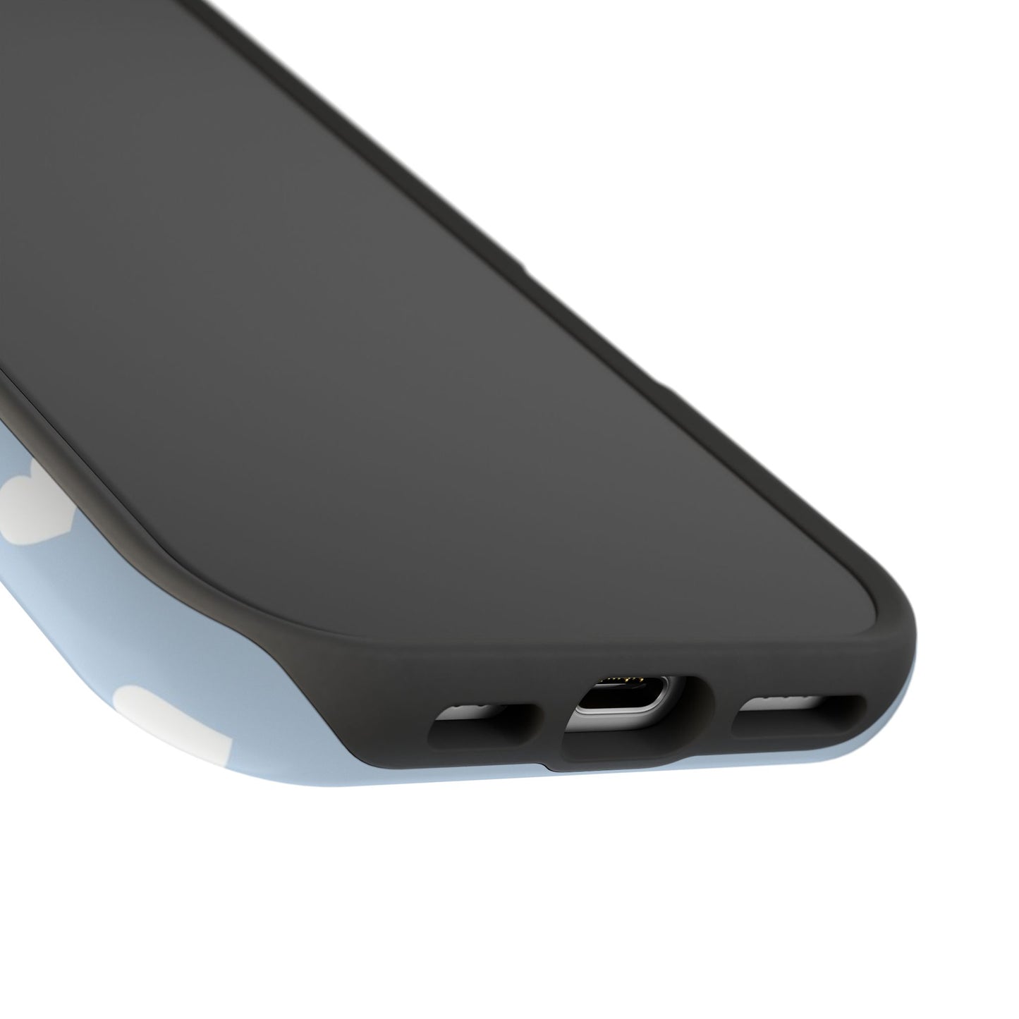 Blue Hearts iPhone Case