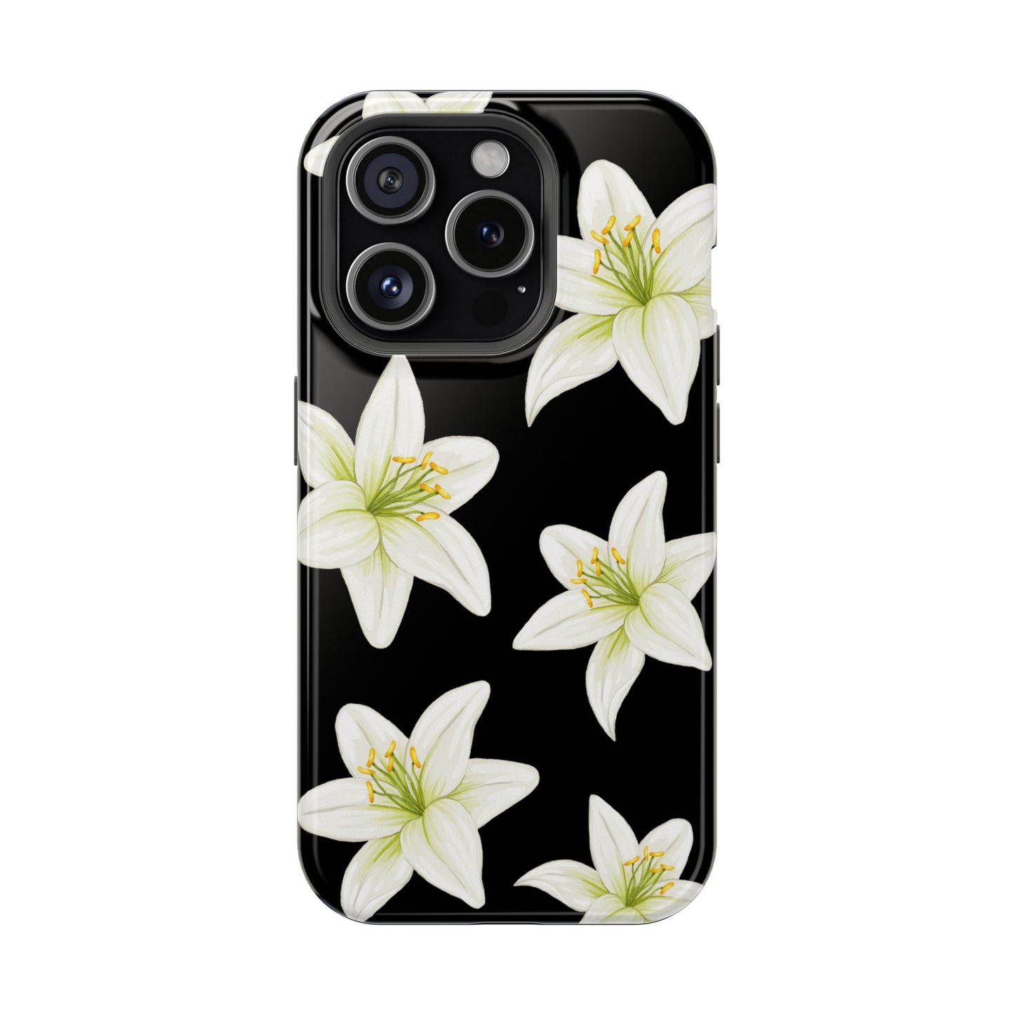 Black Tiger Lily iPhone Case
