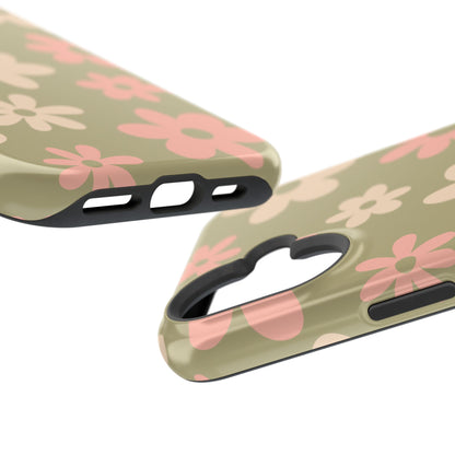 Green Flower Power iPhone Case