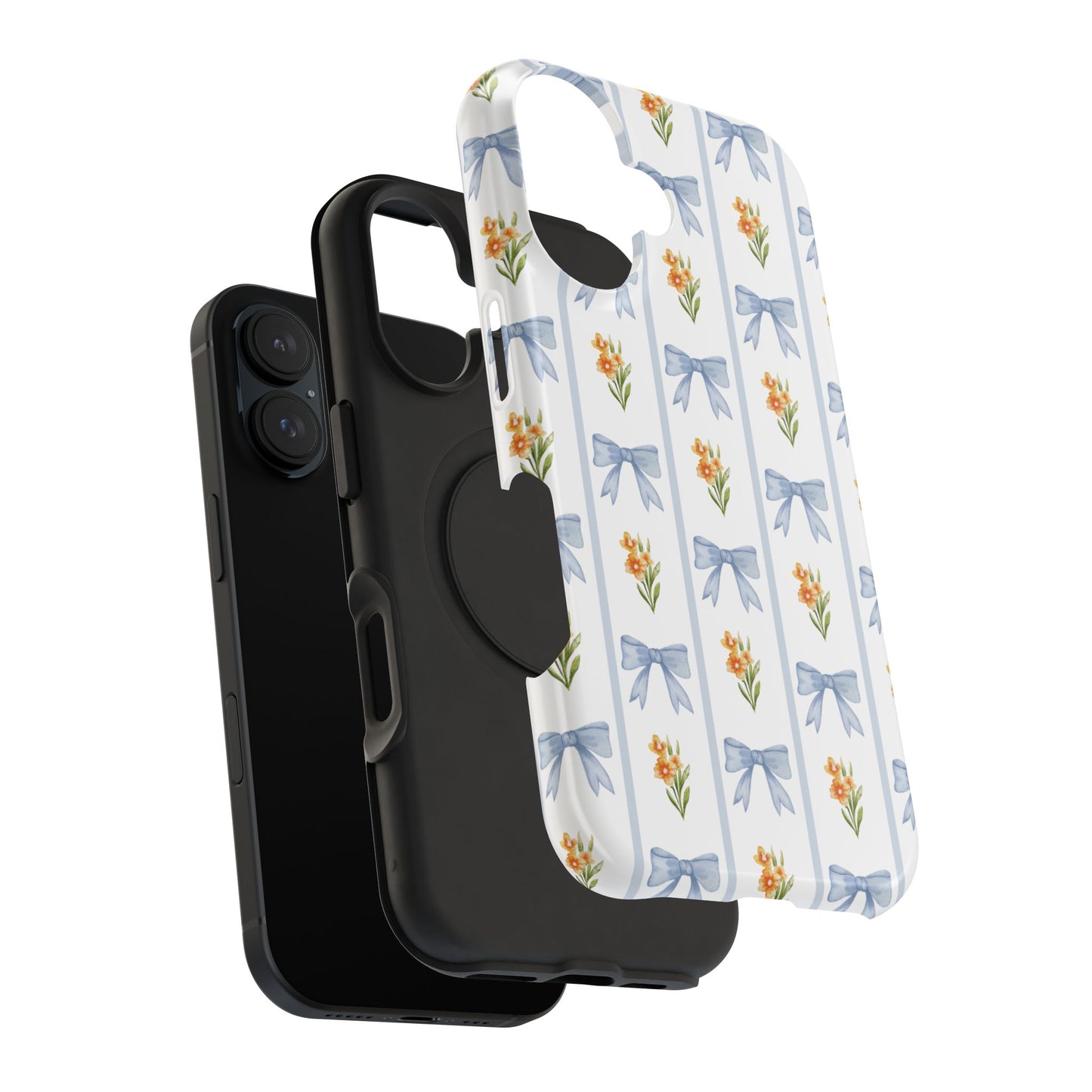 Blue Bows iPhone Case