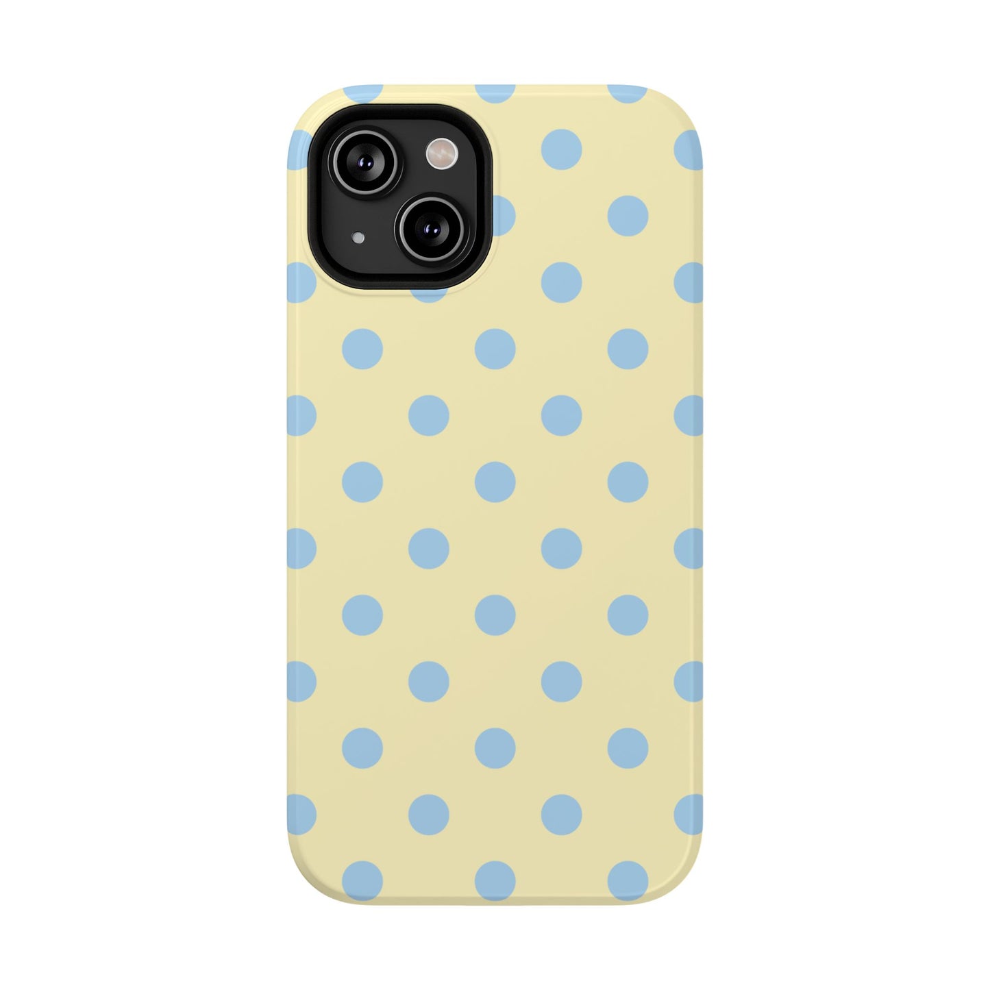 Lemon Sky Polka Dots iPhone Case