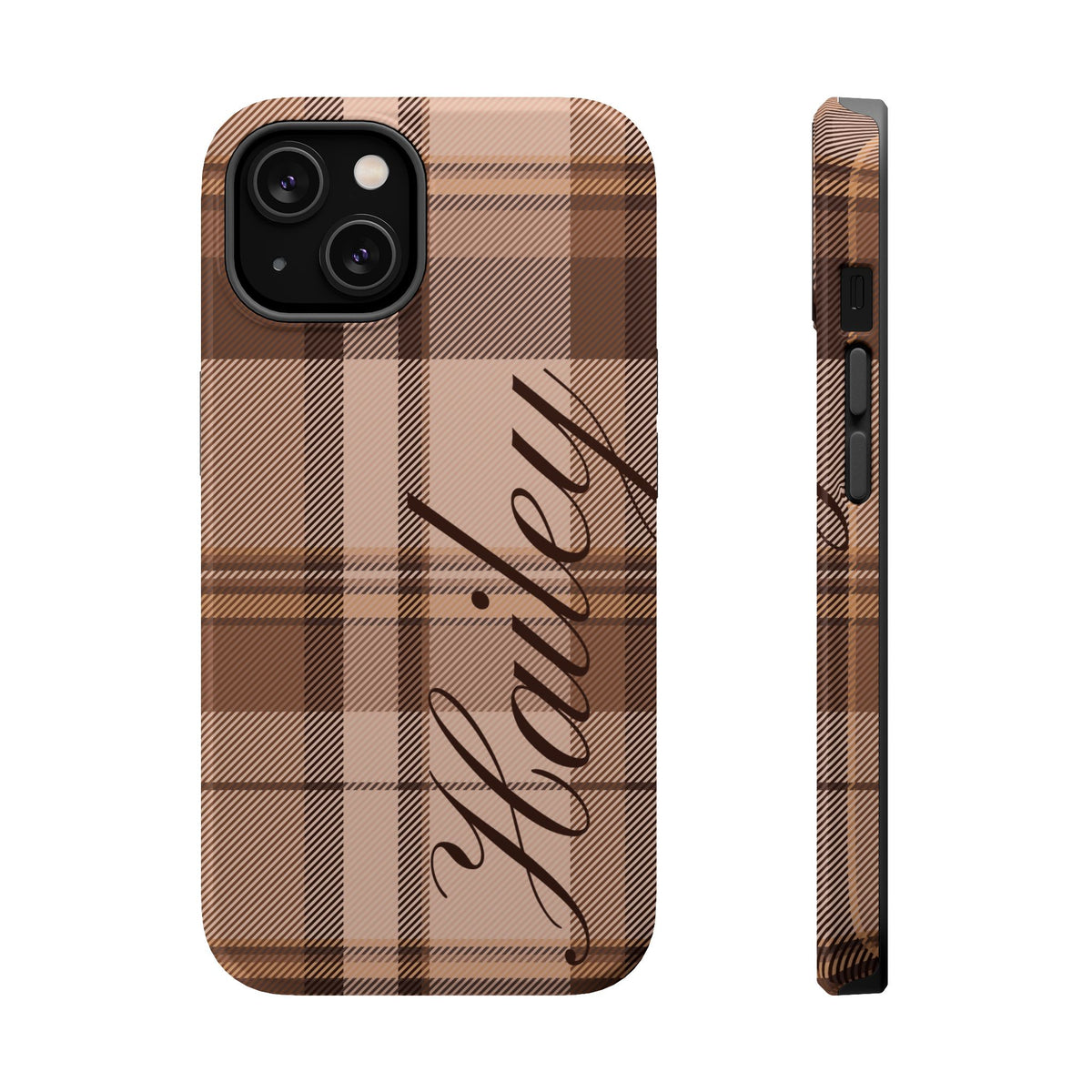 Custom Toffee Plaid iPhone Case