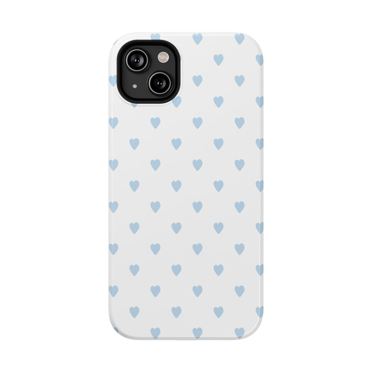 Blue Little Hearts iPhone Case