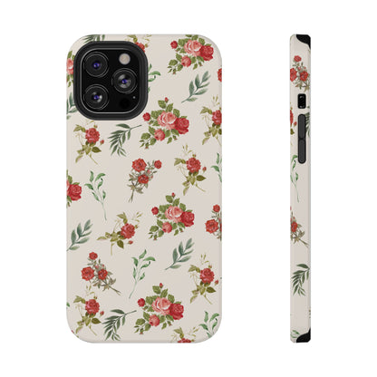 Red Vintage Roses iPhone Case
