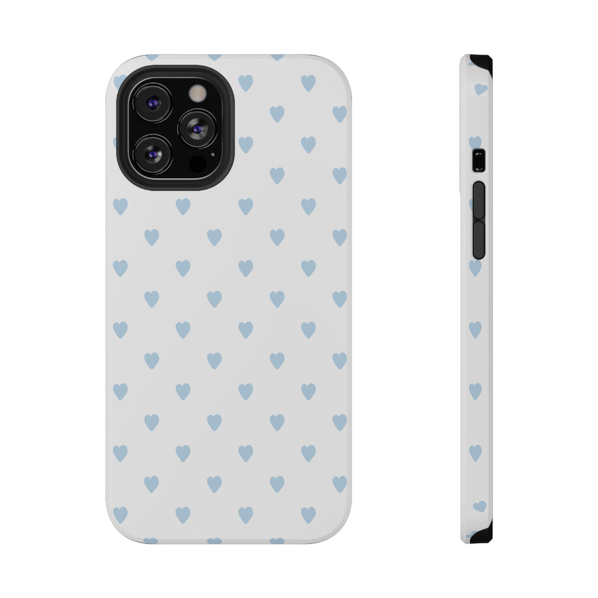 Blue Little Hearts iPhone Case