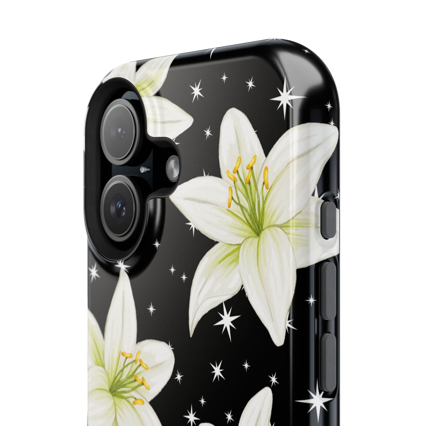Tiger Lilies & Stars iPhone Case