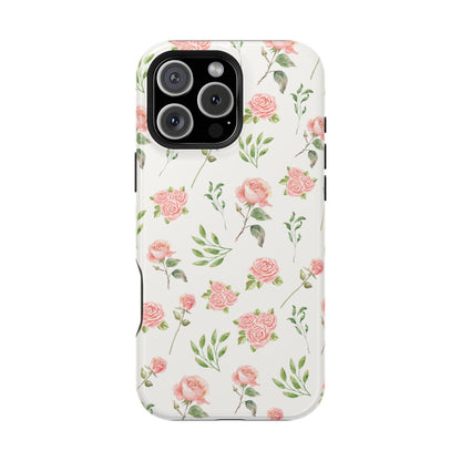 Pink Vintage Roses iPhone Case
