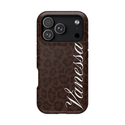 Custom Mocha Leopard iPhone Case