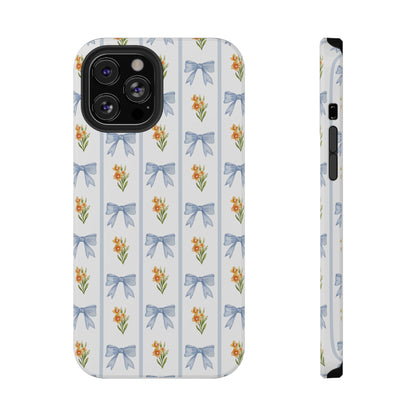 Blue Bows iPhone Case