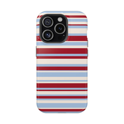 Cherry Soda Stripes iPhone Case
