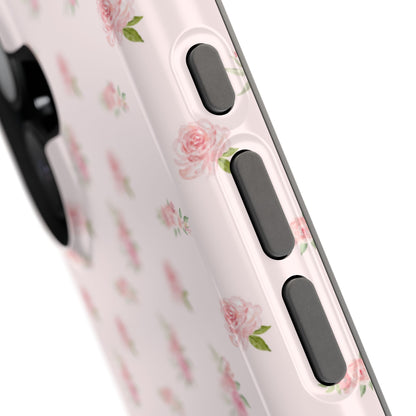 Pink Vintage Roses iPhone Case